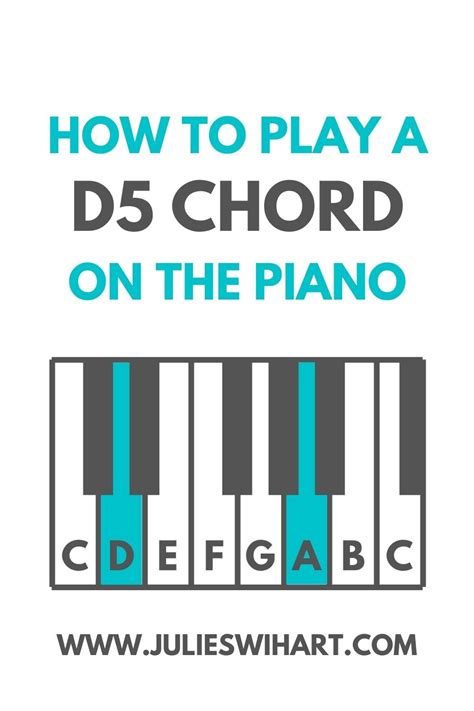 How to Play a D5 Chord on the Piano | Piano, Learn piano chords, Piano chords chart