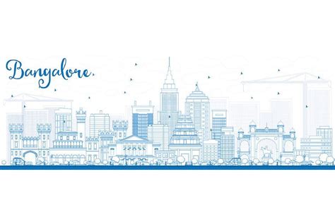 Outline Bangalore Skyline in 2022 | City skyline silhouette, Travel and tourism, Skyline