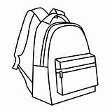 Coloring Pages Backpack sketch template