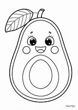 Avocado Coloring Pages Free Printable PDFs  WakeTheKids sketch template
