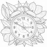 Free Printable Clock Coloring Pages For Kids  GBcoloring sketch template