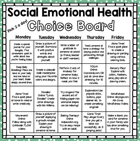 Social Emotional Lesson Plans