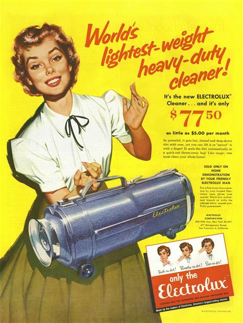 Electrolux, 1950s advertisement - OMG! I had one of these - not nearly ...