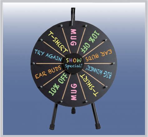 Custom Prize Wheels - Trade Show Spinning Custom Prize Wheel Game for Giveaways.