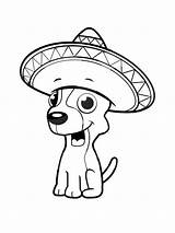 Sombrero coloring pages sketch template