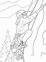 Free Climbing Coloring Page Download And Print  sketch template