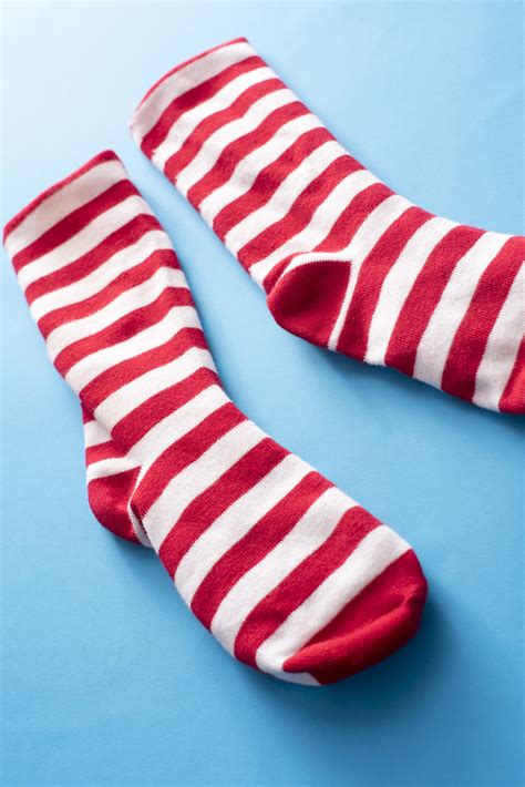 Free Image of Red striped Christmas socks | Freebie.Photography