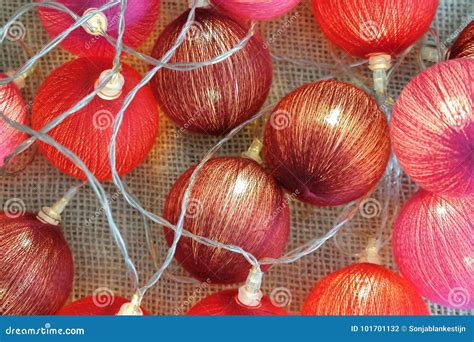 Christmas Red Lights Background, Festive Garland Stock Photo - Image of festive, lights: 101701132