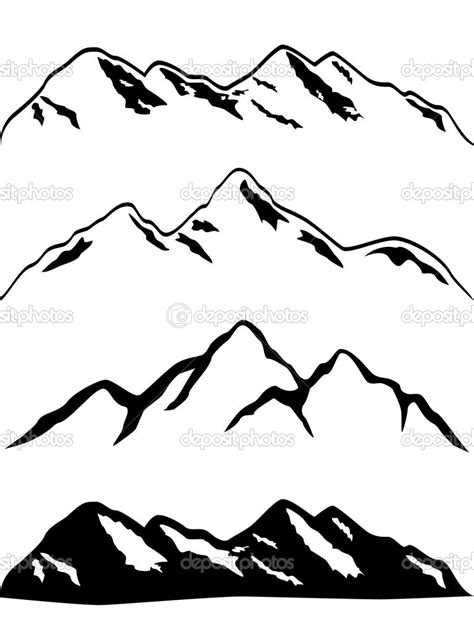 Simple Mountain Drawing at GetDrawings | Free download