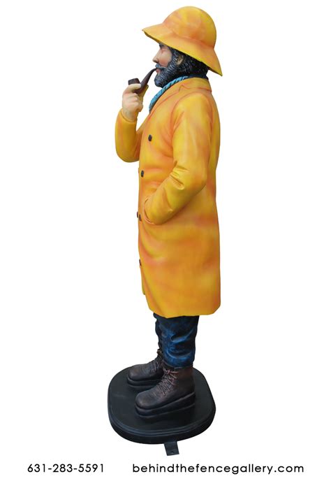 Jer's Fisherman 4ft Tall Raincoat Fisherman Statue Jer's Fisherman 4ft ...