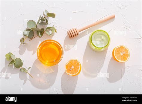 Cosmetic cream with natural ingredients Stock Photo - Alamy