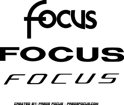 Download HD Focus Vector Logos Freds - Ford Focus Logo Png Transparent PNG Image - NicePNG.com