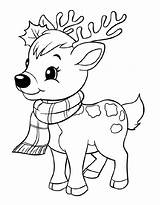 Easy Rudolph Coloring Page Free Printable PDF sketch template