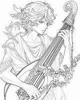 Greek Mythology  Apollo Coloring Pages sketch template