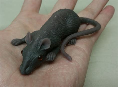 Realistic Fake Rubber Mouse Mice Gag Gift Prank Joke Plastic Scary Toy ...