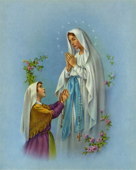 OUR LADY OF LOURDES- CATHOLIC PRINTS PICTURES - Catholic Pictures