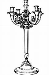 Dibujo De candelabro Antiguo Para Colorear  Dibujos sketch template