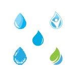 Water drop shapes collection. Vector icon set at 1 and 2 colors. Stock Vector Image by ...