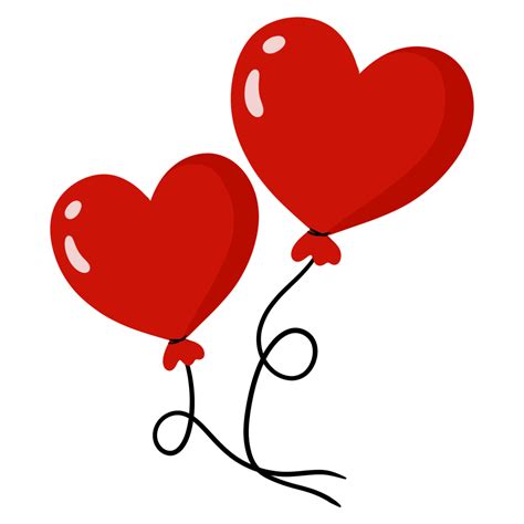 Heart Balloons Illustration 15321555 PNG