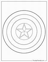 Coloring Pages Of Captain Americas Shield sketch template