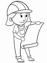 Engineer Coloring Page sketch template