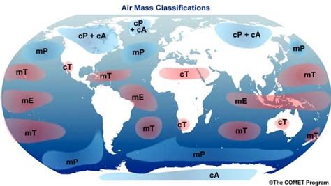 Air Mass & Air Masses based on Source Regions - UPSC - UPSC Notes » LotusArise