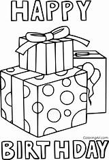 Birthday Present Coloring Pages 10 Free Printables  ColoringAll sketch template