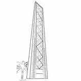 Skyscraper 11 Coloring Page For Kids  Free Skyscrapers Printable sketch template