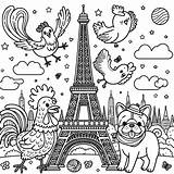 Coloring Page Paris Color For Kids  Fun And Educational sketch template