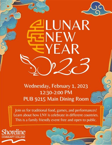 Lunar New Year 2023 Celebration – Day at a Glance