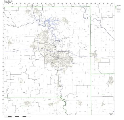 Iowa City, IA ZIP Code Map Not Laminated: Amazon.com: Office Products