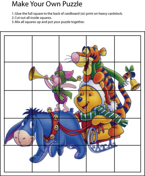 Winnie Pooh Holiday Puzzle 4