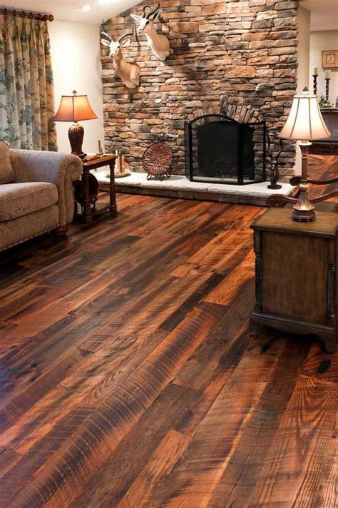 Reclaimed wood floors combine unique individuality and character