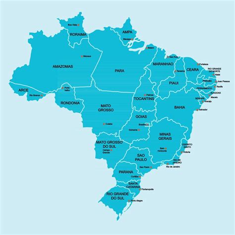 Brazil Political Map Eps Illustrator Map Vector World - vrogue.co