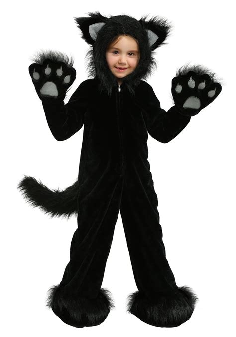 Premium Black Cat Costume for Children