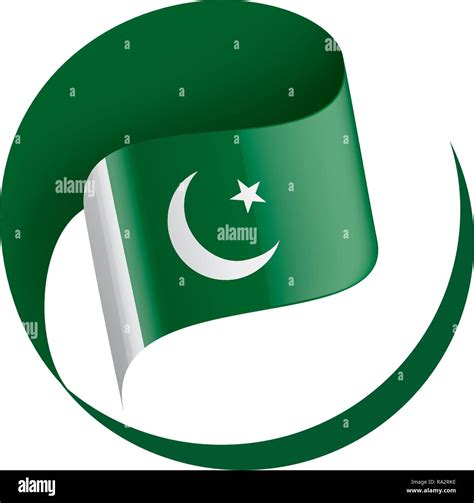 Pakistan flag, vector illustration on a white background Stock Vector Image & Art - Alamy