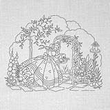 Hand Embroidery Vintage PDF Pattern Crinoline Lady  Etsy sketch template