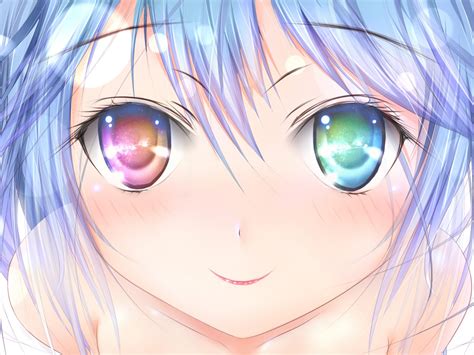 Anime - different eye color by loveland12 on DeviantArt