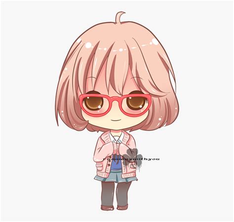 Anime Chibi Png - Chibi Girl With Glasses, Transparent Png ...