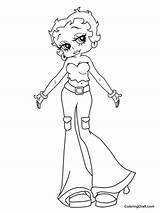 Betty Boop Coloring Pages  ColoringDraftcom sketch template