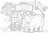 Zoo Coloring Pages Coloringrocks sketch template