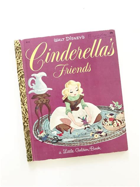 Vintage Book Cinderella's Friends Walt Disney | Etsy | Walt disney kids, Fairy tales for kids ...