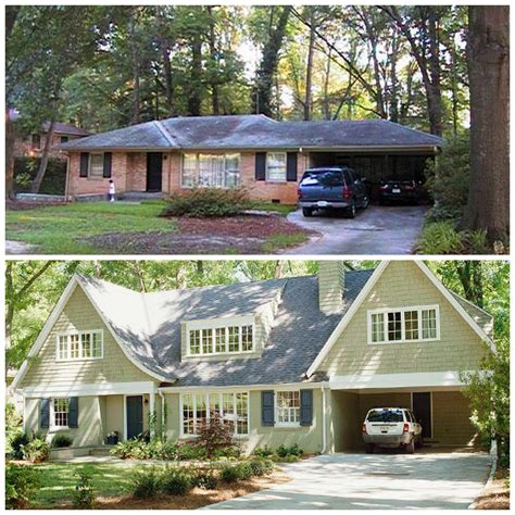 1950s Home Remodel Before And After Exterior