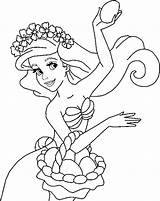 Ariel The Mermaid Coloring Pages  Home sketch template