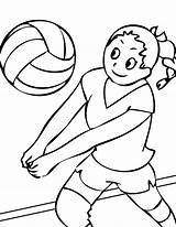 Free Printable Volleyball Coloring Pages For Kids sketch template