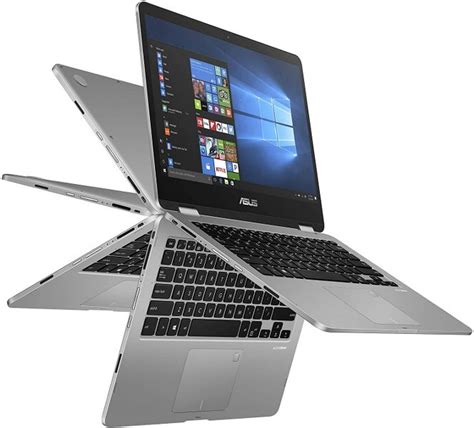 ASUS, VivoBook, Flip 14, 2-in-1, Convertible, Laptop, 14" HD, Touchscreen, Display, Intel ...