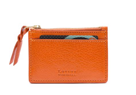 Zipper Credit Card Wallet - Handmade Leather Wallet and Pouch · Lotuff ...