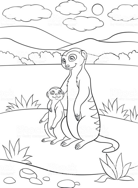 Meerkat Coloring Pages Coloring Pages