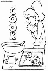 Cooking Coloring Page  Coloring Home sketch template
