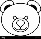 Teddy Bear Face Coloring Pages sketch template
